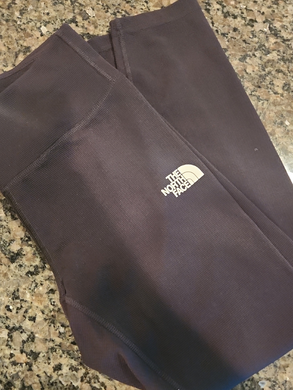 The North Face Deep Charcoal Leggings with White Logo